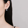 2 Carat Moissanite Drop Earrings Sterling Silver Solitaire Studs For Women