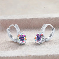 2 Carat Moissanite Drop Earrings Sterling Silver Solitaire Studs For Women