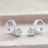 2 Carat Moissanite Drop Earrings Sterling Silver Solitaire Studs For Women