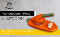 2-in-1 Dough Press Dumpling Empanada Maker Manual Wrapper Mold Kitchen Tool