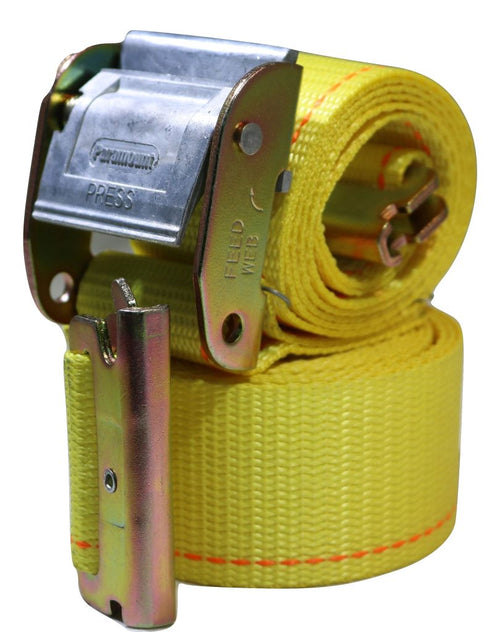 2" X 12 Ft Interior Van Cam Buckle E-Track Strap w/ Spring E Fittings | 8 PACK