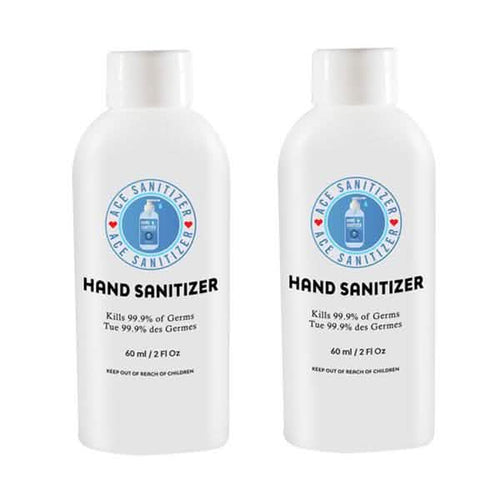 2-Pack: 2oz Bottle 70% Alcohol Hand Sanitizer