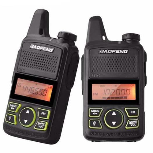 2-Pack: Baofeng T1 Walkie Talkie