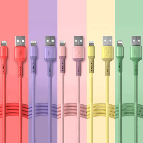 2-Pack: Colorful Charging Cables - Lightning or USB-C