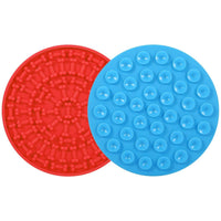 2-Pack: Dog Lick Pad Pet Shower Grooming Slow Feeder Distraction Mat