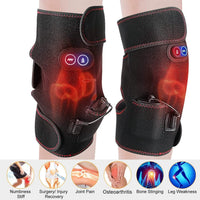 2-Pack: Heated Knee Massage Wrap