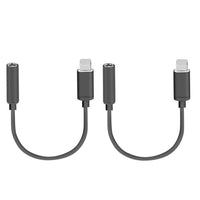 2-Pack: Lightning to Headphone Jack Adapter