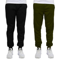 2-Pack: Men's Slim-Fit Fleece Jogger Sweatpants