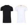 2-Pack: Men's Slim Fitting Short Sleeve Henley Slub Tee