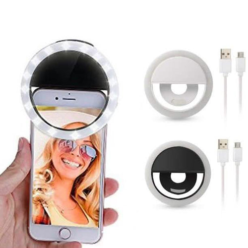 2-Pack: Mobile Ring Light Portable Selfie LED Light Ring Camera Flash
