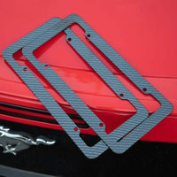 2-Pack: OxGord Carbon fiber License Plate Frame