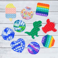 2-Pack: Push Pop Fidget Anti-Stress Pads
