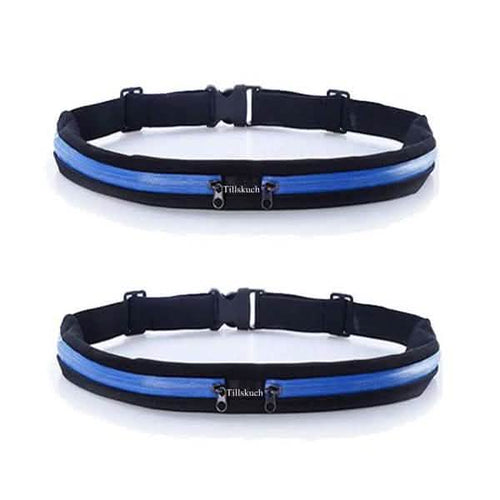 2-Pack: Slim Waist Pocket Running Belt