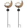 2-Pack: Solar Powered Glass Globe Stake Lamp