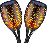 2-Pack: Solar Torch Lights Outdoor