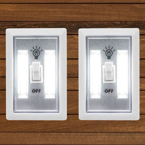 2-Pack: Ultra Bright, LED Light Switch, Stick Anywhere