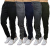 2-Pack Women's Loose-Fit Marled Fleece Jogger Sweatpants With Zipper Pockets