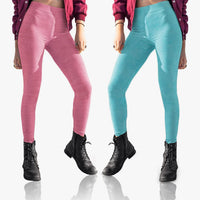 2-Pack: Women's Space Dye Seamless Leggings