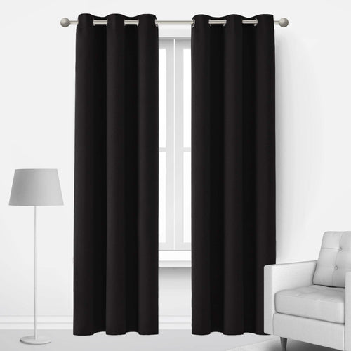 2-Panels: Deconovo Room Darkening Thermal Insulated Blackout Grommet Window Curtains