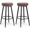 2-Piece: 28'' Metal Bar Stools Set