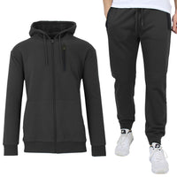 2-Piece Set: Men's Slim Fitting French Terry Hoodie & Jogger