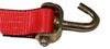 2" x 11 Ft 3-Point Ratchet Wheel Strap w/ Swivel J Hooks & Swivel J Idler Hook | RED