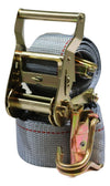 2" x 16 Ft Van Ratchet Strap Logistic E-Track w/ Spring E Fittings & J Hooks | R16EW
