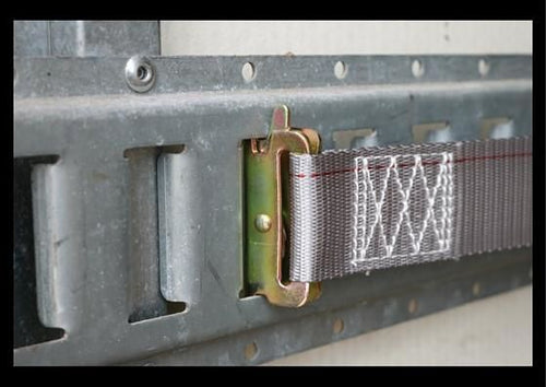 2 in x 20 Ft Van Ratchet Strap Logistic E-Track w/ Spring E 12 PACK | R20EX12