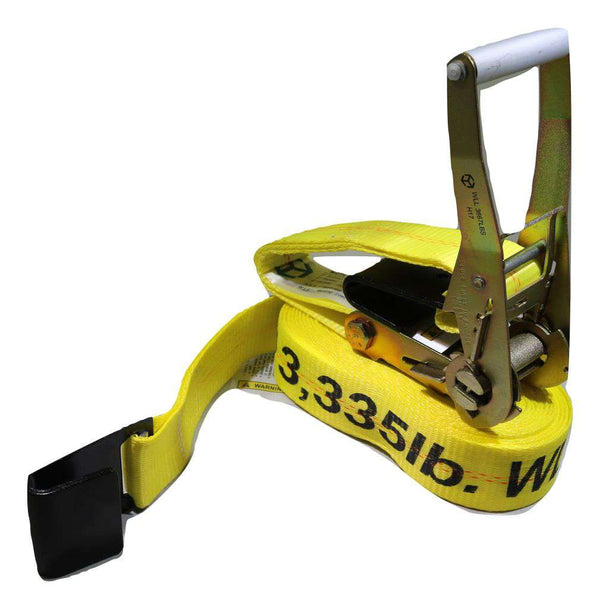 2" X 35 Ft Ratchet Strap w/ Flat Hooks | R35F RatchetStrap.Com