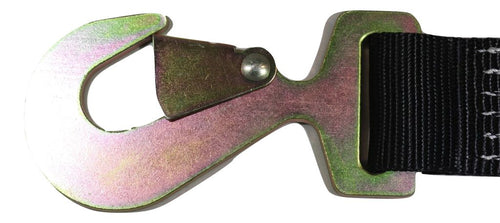 2" x 8 Ft Axle Wrap Auto Tie Down Ratchet Strap w/ Snap Hooks| BLACK RatchetStrap.Com