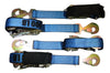 2" x 8 Ft Axle Wrap Auto Tie Down Ratchet Strap w/ Snap Hooks, BLUE  | 4 PACK RatchetStrap.Com