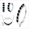 4.5ct Moissanite 925 Sterling Silver Bridal Jewelry Set Ring Necklace Earrings