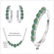 blue green / silver / 5