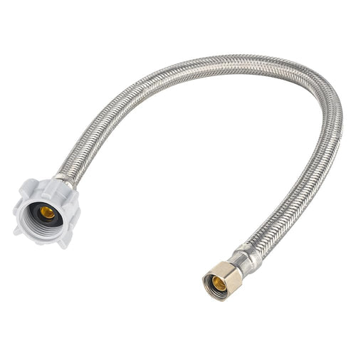 3/8" C x 7/8" BC, 20" SS Braided Toliet Hose Plumbingsell