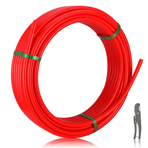 3/4" 200ft PEX-B Pipe (Red & Cutter) Plumbingsell