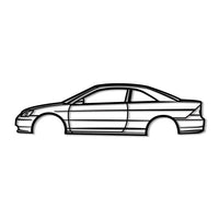 2001 Civic EX Metal Car Wall Art - MT0287