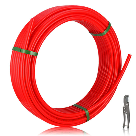 1/2" 200ft PEX-B Pipe (Red & Cutter) Plumbingsell