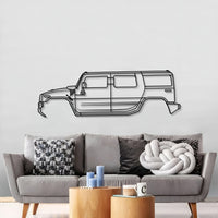 2010 H2 Metal Car Wall Art - MT0404