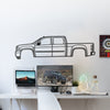 2013 Sierra 1500 3rd Gen Metal Car Wall Art - MT0489