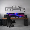 2013 Sierra 1500 3rd Gen Metal Car Wall Art - MT0489