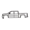 2013 Sierra 1500 3rd Gen Metal Car Wall Art - MT0489
