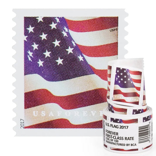 2017 USA First-Class Forever Postage Stamps Roll - 100 Count