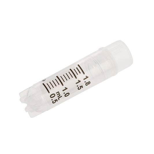 CELLTREAT 229915 CF Cryogenic Vial, Internal Thread, Self-Standing, Sterile, 1.8mL, 50/Bag 100/Case
