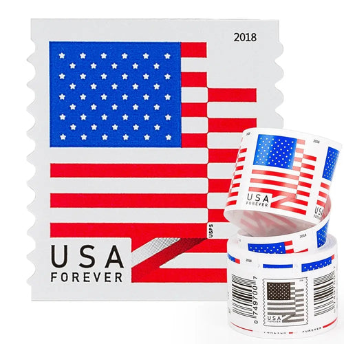 2018 USA First-Class Forever Postage Stamps Roll - 100 Count