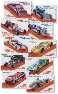2018 Hot Wheels Forever Postage Stamps – 20 or 100