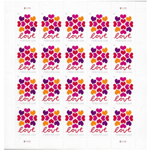 2019 Hearts Blossom LOVE Forever Stamps – 20 or 100