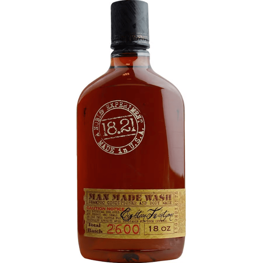 18.21 Man Made Sweet Tobacco Hair Shampoo and Body Wash for Men, 18 Oz