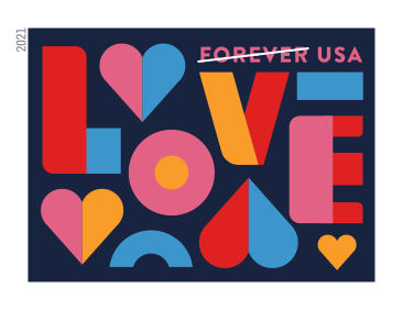 2021 LOVE Forever Postage Stamps — 20 or 100