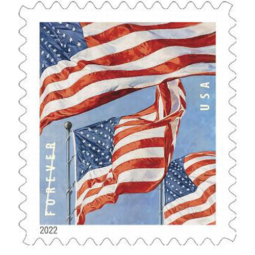 2022 USA First-Class Forever Postage Stamps Roll - 100 Count