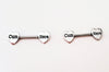 'Cum Here' Pierced Nipple Barbells 14G Sexy Nipple Rings Jewelry